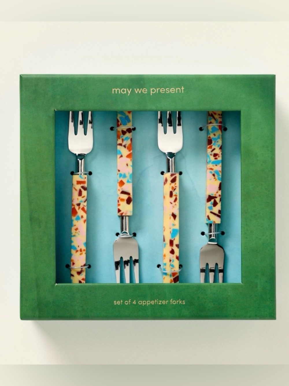 Anthropologie Gaetano Appetizer Forks, Set of 4, NIB - Picture 2 of 2